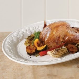 19” Gibson Home Fruitful Inch Oval Party Food Serving Platter